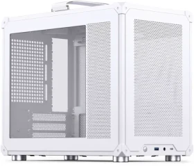 Jonsbo C6 MAX biela / Počítačová skriňa / Micro-ATX / Tvrdené sklo (C6MAXWHITE)
