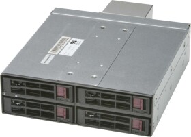 SuperMicro Supermicro CSE-M14TQC Drivebox Black Hotswap 4x 2,5" Einschübe in 1x 5.25" Schacht inkl. Lüfter