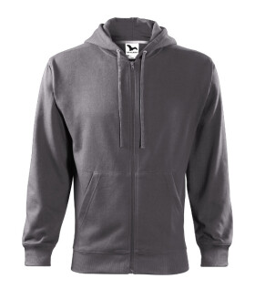 Trendy mikina na zips Pánska oceľová sivá L