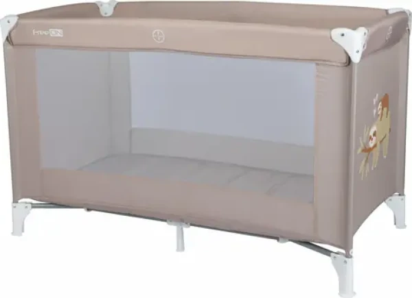 FreeOn Postieľka cestovná Love Leňochod, béžová (44299)