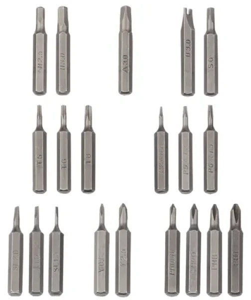 StarTech Elektrický skrutkovač 20 bitov / Elektrický skrutkovač / strieborná / na batérie / 180×16 mm / 52 g (CTK20PCEDRIVE)