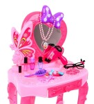 Mamido Detský toaletný stolík s príslušenstvom ružový