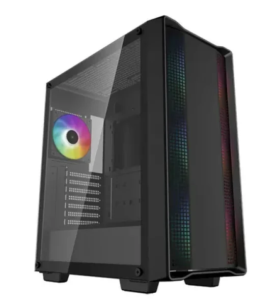 DEEPCOOL CC560 ARGB V2 čierna / ATX / 1x USB-A 3.0 / 1x USB-A 2.0 / 4X 120mm ARGB / bez zdroja / priehľadná bočnica (R-CC560-BKTAA4-G-2)