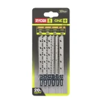 Ryobi RAK6JSBW - sada plátkov pre priamočiare píly 6ks / na drevo (5132002810)