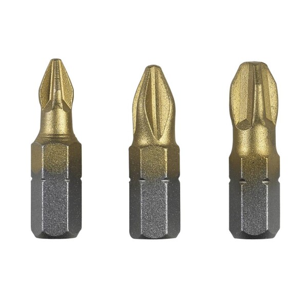 Bosch Accessories 2609255968 krížový bit PZ 1, PZ 2, PZ 3 TiN C 6.3 3 ks; 2609255968