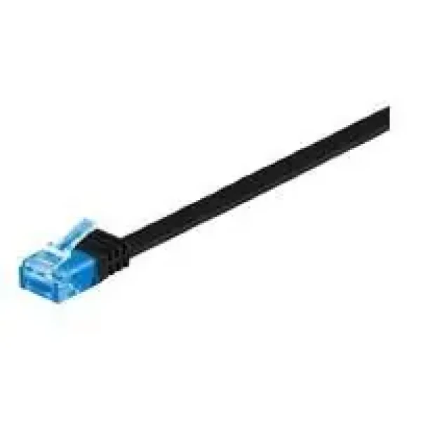 MicroConnect CAT6a U/UTP FLAT 3M čierna / PVC (V-UTP6A03S-FLAT)
