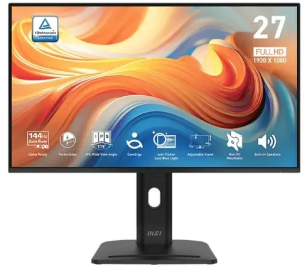 27" MSI PRE MP275PG E14 čierna / FHD / IPS / 16:9 / 1ms / 1500:1 / 300cd-m2 / HDMI + DP / VESA (PRO MP275PG E14)