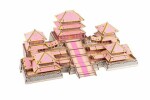 Woodcraft Drevené 3D puzzle Epang palace