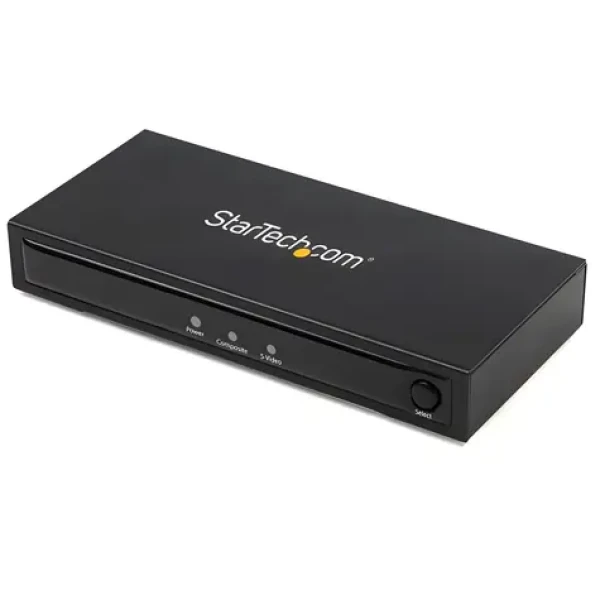 StarTech adaptér Composite na HDMI čierna / Redukcia / 720p / 60 Hz / audio (VID2HDCON2)