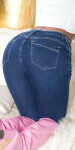 Sexy Highwaist Push-Up Jeans Used Look denimblue 44