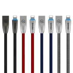 USAMS SJ182 U-Light sivá / Dátový kábel / Lightning / Opletený / 1,2 m / 2A (IPZSUSB01)