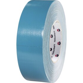 Jednostranná textilná lepiaca páska TOOLCRAFT 829B48L25C, 25 mx 48 mm, modrošedá; 829B48L25C