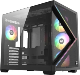 XYZ PC GEAR Qubex ARGB čierna / PC skriňa / ARGB podsvietenie (X-CS-QUBEX-B)