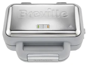 Breville VST072X strieborná / Vaflovač / 850 W / 2 vafle / nepriľnavý keramický povrch (VST072X)