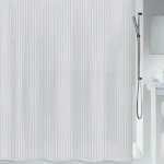 Spirella TWILL sprchový záves 180 x 200 cm biely / PEVA (7610583058454)