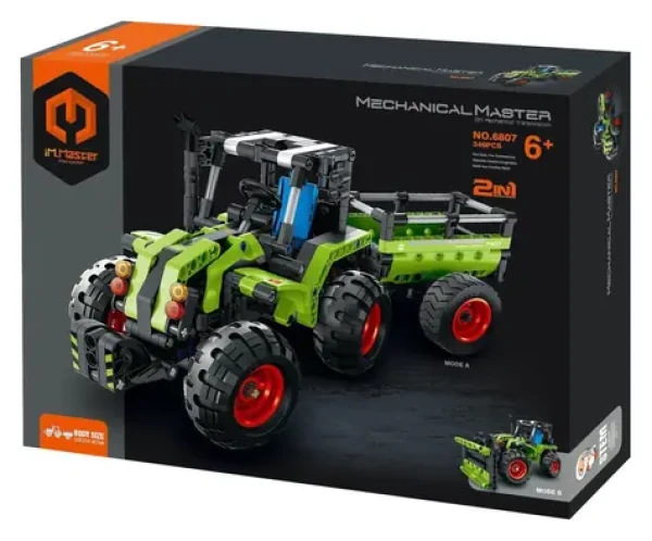 IM.MASTER Stavebnica traktor/traktor s valníkom 2v1