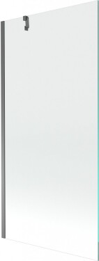 MEXEN/S - Next vaňová zástena FIX 90 x 150, transparent, grafit metal 895-090-000-00-00-95