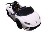 Mamido Detské elektrické autíčko Lamborghini Huracan 4x4 biele