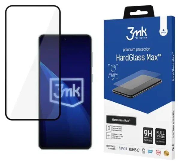 3mk HardGlass Max Black / Tvrdené sklo / Samsung Galaxy M55 / 9H / 0,3 mm