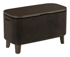 Keter Bevy Bar Cool hnedý / Záhradný stôl / Ratanový vzhľad (246857)
