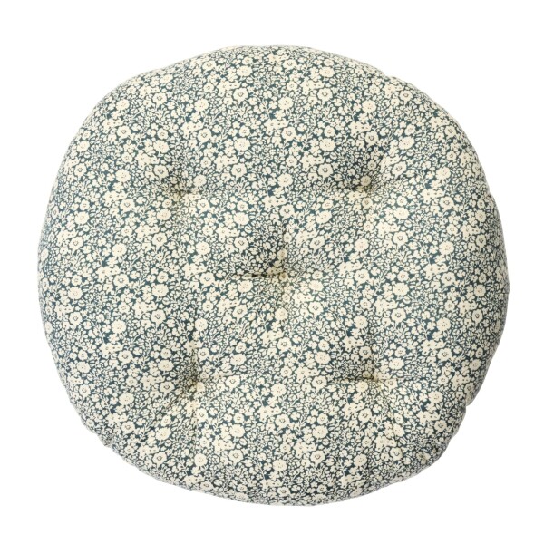 MADAM STOLTZ Okrúhly podsedák Blue Ø 45 cm