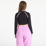 Tričko Nike Sportswear Women's Tight Long-Sleeve Cropped Top Black/ Black/ Chalk/ Chalk S