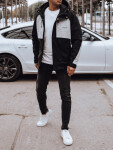 Pánska prechodná bunda TX4916 čierno-sivá – FashionStreet 3XL