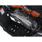 Mamido Detská benzínová štvorkolka RamiGO MONSTER 200CC čierno-oranžová