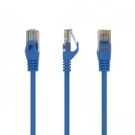 UTP patchcord Cat.6 0,5 m modrý economy / Patch kábel / RJ45-RJ45 / netienený (PP6U-0.5M/B)