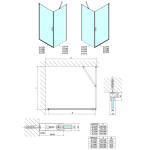 POLYSAN - ZOOM sprchová bočná stena 700, číre sklo ZL3270