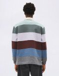 Armedangels Aadru LS Rugby Fleece 3447 mystic swamp-steel melange XL