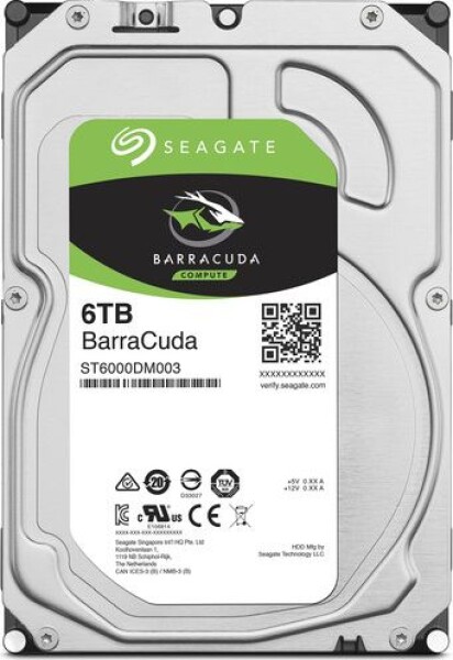 Seagate BarraCuda 6TB 3.5" SATA III (ST6000DMA03)