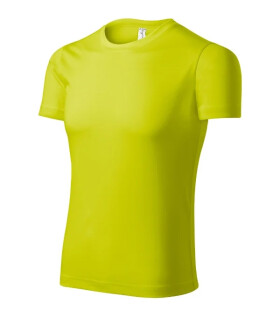 Pixel unisex neónovo žlté tričko XL