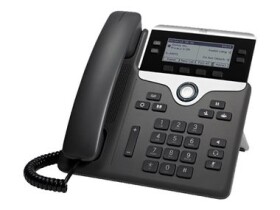 Cisco IP Phone 7841 (určené pre Cisco UC Manager) čierna / Telefón VoIP / SIP / SRTP / 4 linky (CP-7841-K9=)