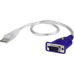 ATEN 2A-130G VGA / USB adaptér [1x VGA zástrčka - 1x USB 2.0 zástrčka A] priehľadná 0.35 m; 2A-130G