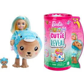 Mattel Barbie Cutie Reveal Chelsea v kostýme Medvedík v modrom kostýme Delfína