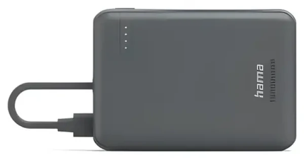 HAMA Power Pack Travel antracit / Powerbanka / 10000 mAh / 2x USB-C / 3A