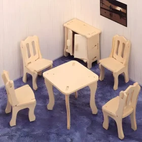 Woodcraft CONSTRUCTION Kit 3D puzzle Jedáleň