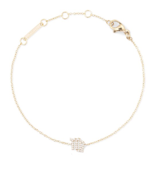 Daniel Wellington Pozlátený retiazkový náramok znamenia Panna Crystal Zodiac DW00400912