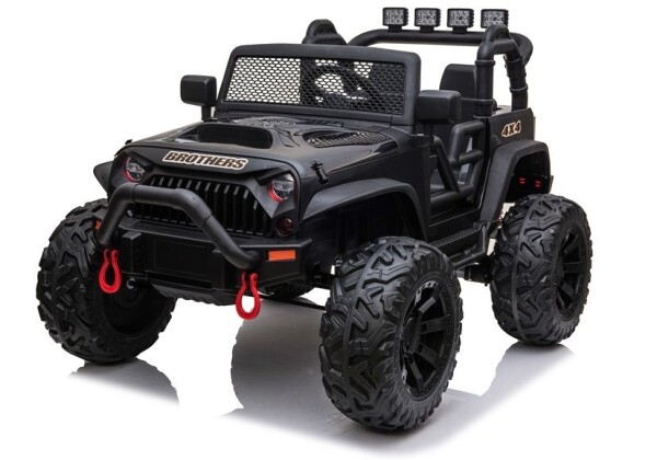 Mamido Elektrické autíčko Jeep Brothers lakované čierne 24V 2x200W