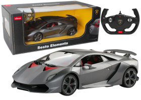 RASTAR Auto na diaľkové ovládanie R/C Lamborghini Sesto Elemento 1:14 Rastar sivé