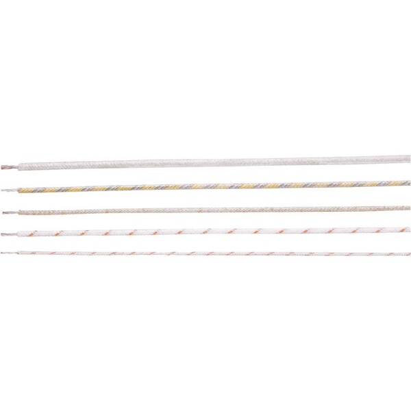 HELU 50968 vysokoteplotný drôt, HELUTHERM 400, 1 x 2.50 mm², béžová, metrový tovar; 50968