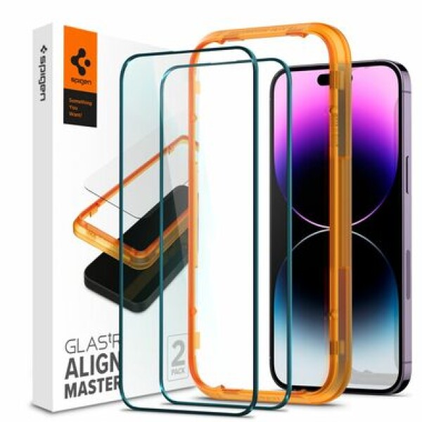 Spigen TR Align Master 2 Pack FC Black ochranné sklo pre iPhone 14 Pro (AGL05216)