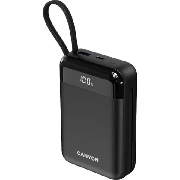 Canyon OnPower 204 20000 mAh s káblom USB-C a Lightning čierna (CNS-CPB204B)
