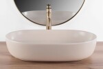 REA - Umývadlo na dosku CLEO 61 BEIGE MATT REA-U9655