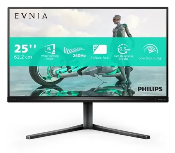 24,5" Philips Evnia 25M2N3200W sivá / Monitor / 1920 x 1080 / 240Hz / 0,5ms / VESA Adaptive Sync (25M2N3200W/00)
