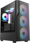 1stCool GAMER 5 čierna / PC skriňa / Mid Tower / Tvrdené sklo / USB-C / 2x 140mm + 1x 120mm ARGB / Bez zdroja (ML-GAMER5-AU-USB3-ARGB)