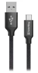 Colorway čierna / Dátový kábel / USB-A - USB-C / 2,4 A / 2 m (CW-CBUC008-BK)