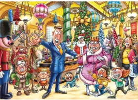 JUMBO Puzzle WASGIJ Christmas 21: Veselé vianočné premeny! /2x1000 dielikov/ od 12 rokov
