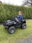 Mamido Elektrické autíčko Jeep Monster 4x4 čierne